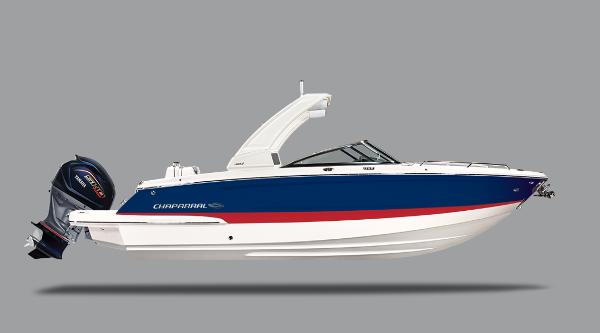 Chaparral 270 OSX 2024 Chaparral 270 OSX boat with blue and white exterior.