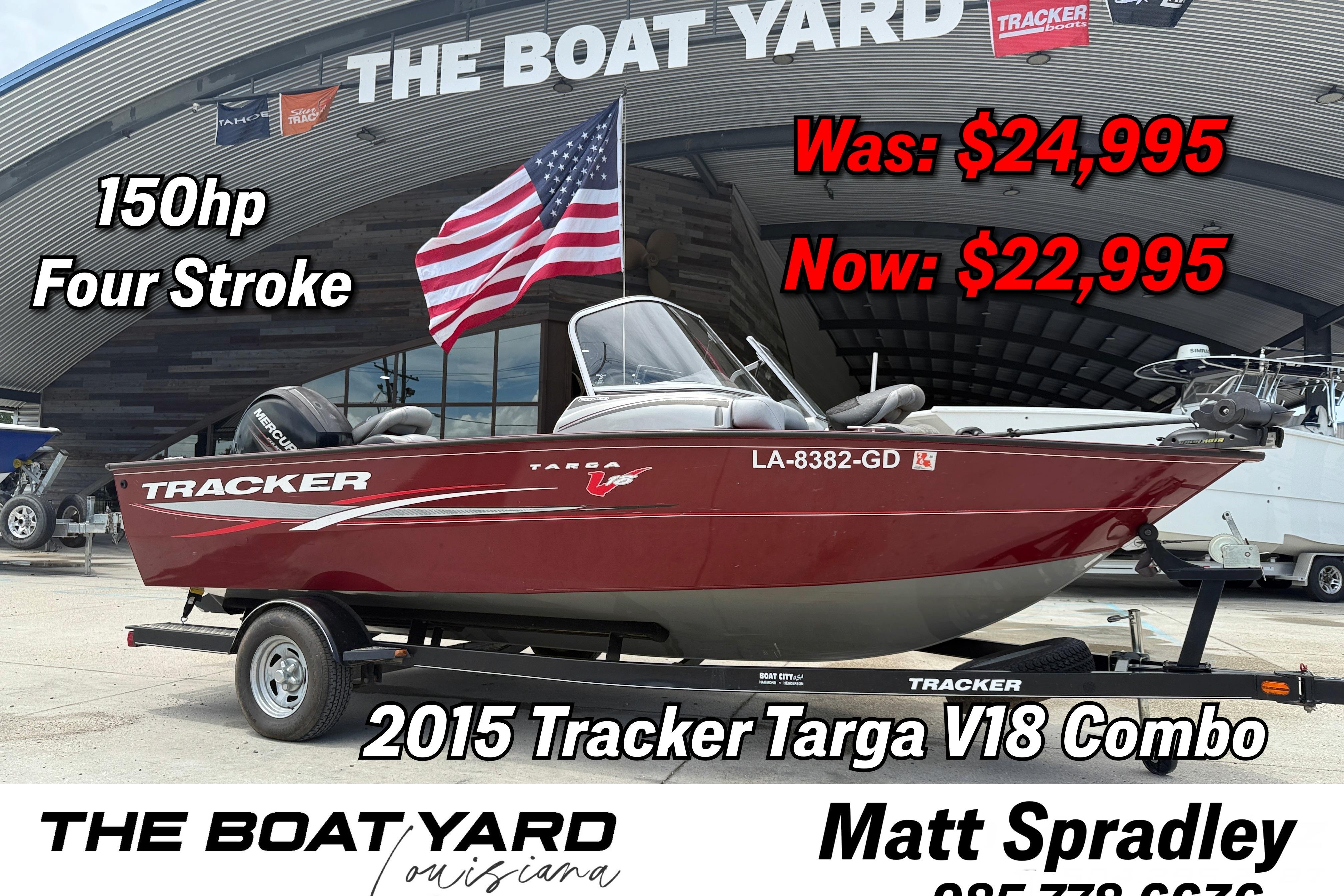 2015 Tracker Targa V-18 Combo