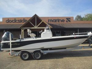 NauticStar 244 XTS 2014 NauticStar 244 XTS boat on trailer at Dockside Marine dealership.
