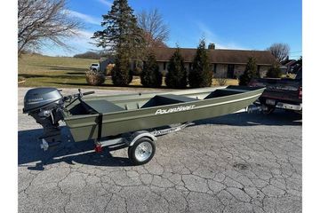 2024 Polar Kraft 1648 Jon Boat, 15" transom w/ Trailer & Yamaha 20 hp