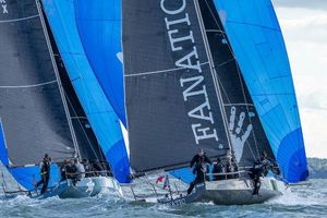 One Design Cape 31 Sailboats racing on water, featuring 2017 One Design Cape 31 models with blue sails.