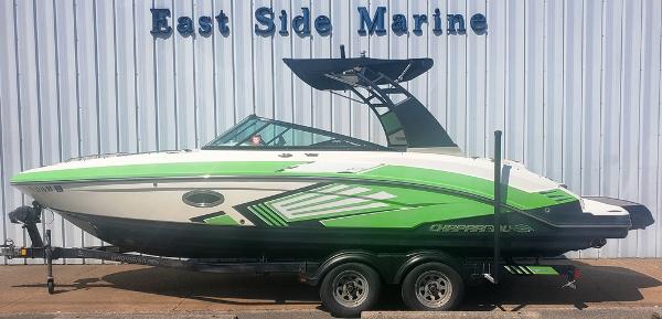 Chaparral Vortex 243 VRX 2017 Chaparral Vortex 243 VRX boat in green and white at East Side Marine.