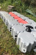Yamaha WaveRunner 3.4 Floating dock pieces on grass, compatible with 2024 Yamaha WaveRunner 3.4.