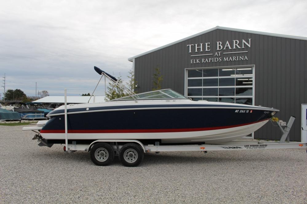 Cobalt 262 2004 Cobalt 262 boat on trailer at Elk Rapids Marina.