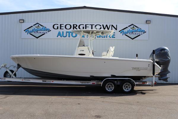 Pathfinder 2700 Open 2025 Pathfinder 2700 Open boat on trailer at Georgetown Auto Marine.