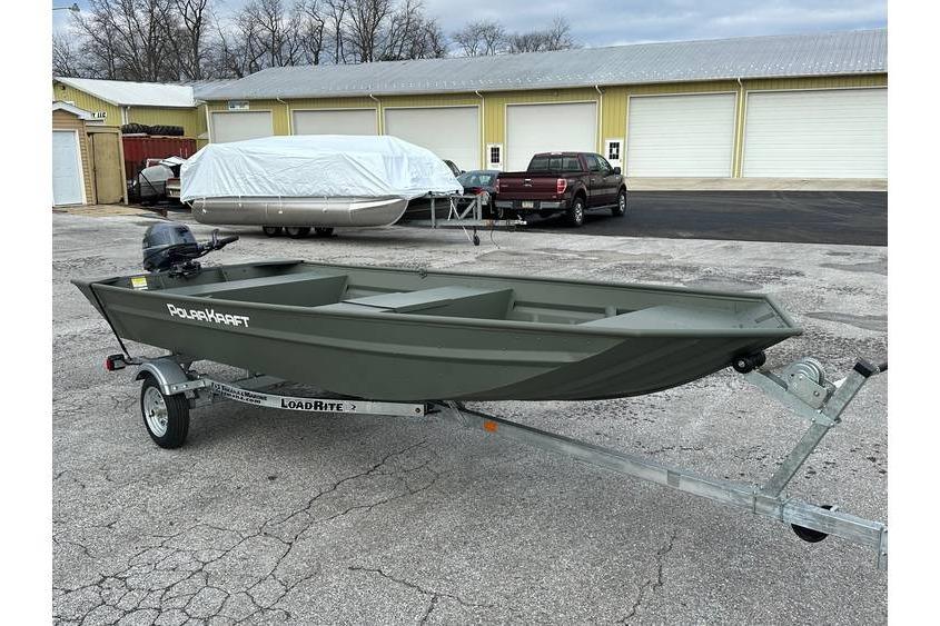 Polar Kraft MV 1648 Jon Boat, 20" transom w/ Trailer & Yamaha 20 hp 2024 Polar Kraft MV 1648 Jon Boat with trailer and Yamaha 20 hp engine.