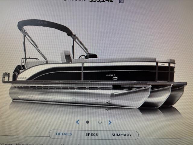 Harris CRUISER 230 SLDH 2025 Harris CRUISER 230 SLDH pontoon boat with sleek design and modern features.
