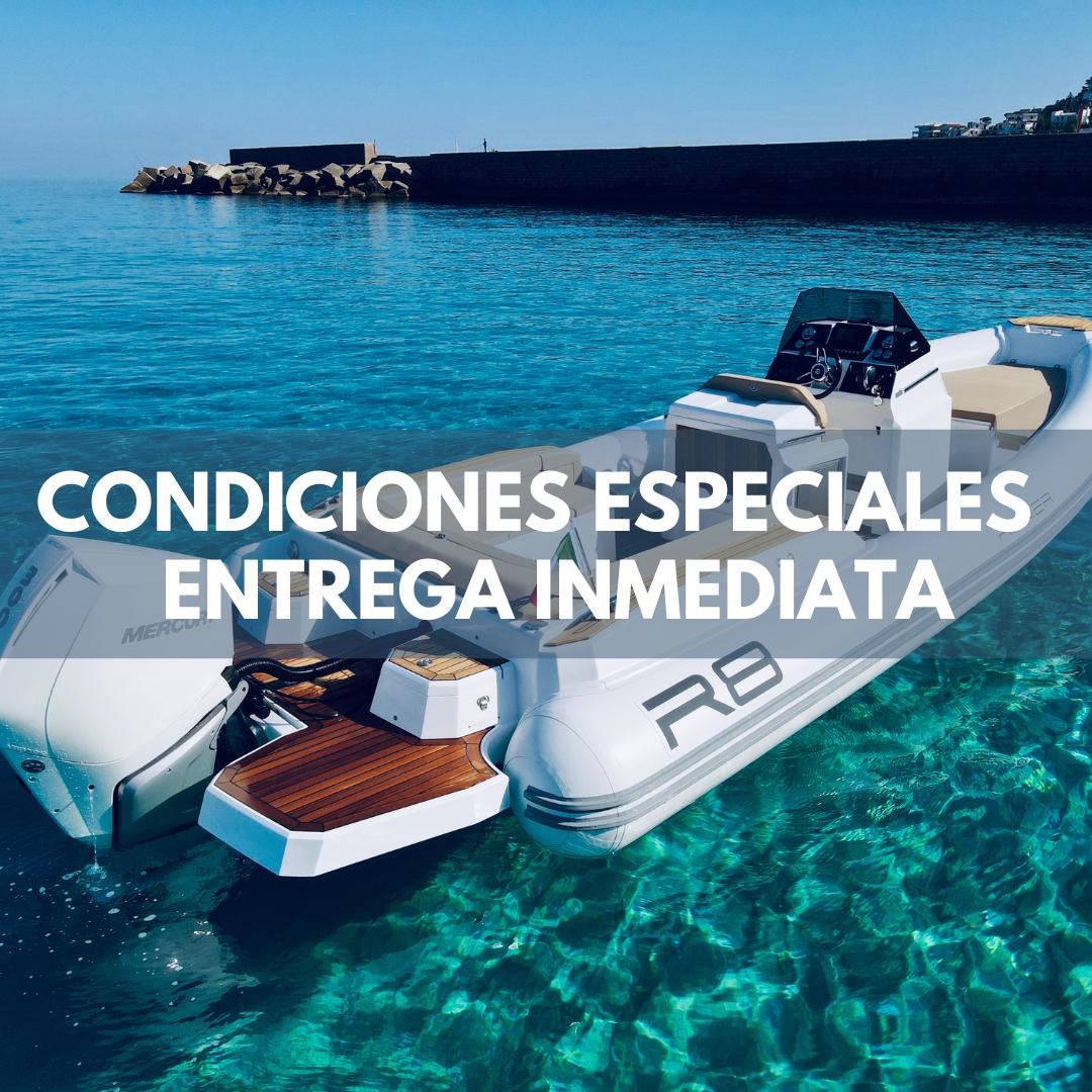 Renier R8 TOURER 2024 Renier R8 Tourer boat on clear water, special conditions, immediate delivery.