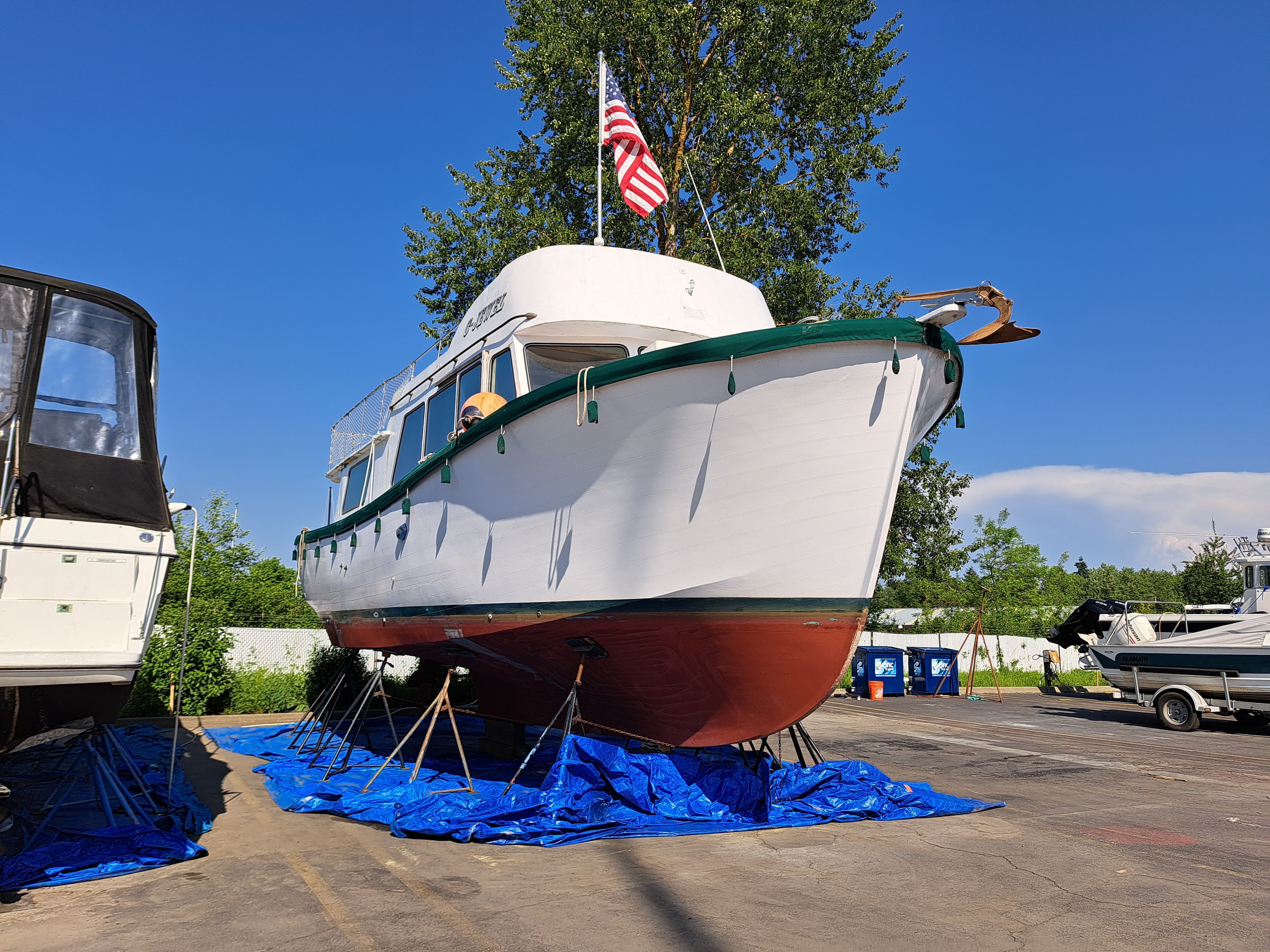 1968 Monk Design Flybridge Cruiser