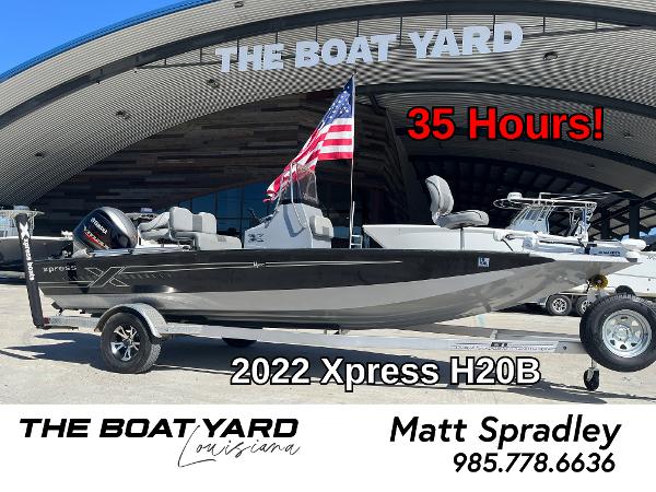 Xpress H20B Bay Boat 2022 Xpress H20B Bay Boat at The Boat Yard, Louisiana, with 35 hours of use.