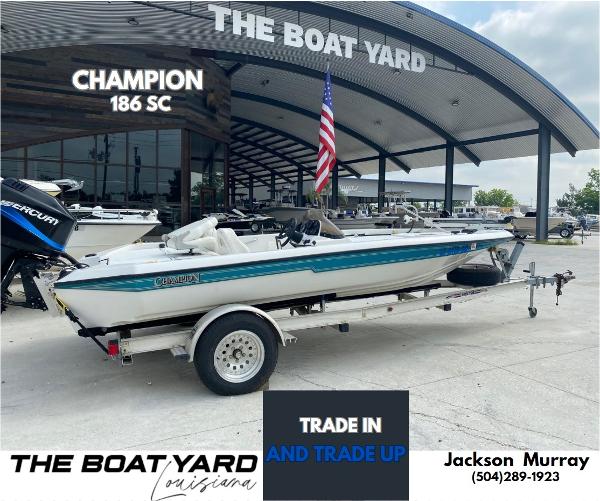 Champion 186 SC 1996 Champion 186 SC boat at The Boat Yard, Louisiana, available for trade-in.