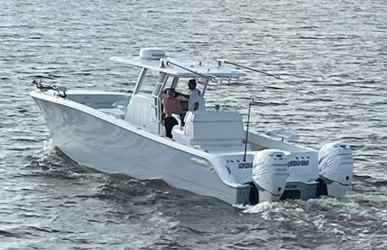 Invincible 33 Catamaran 2022 Invincible 33 Catamaran cruising on water with dual engines.