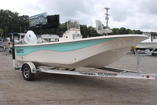 Carolina Skiff 19 LS 2025 Carolina Skiff 19 LS boat on trailer, displayed outdoors.