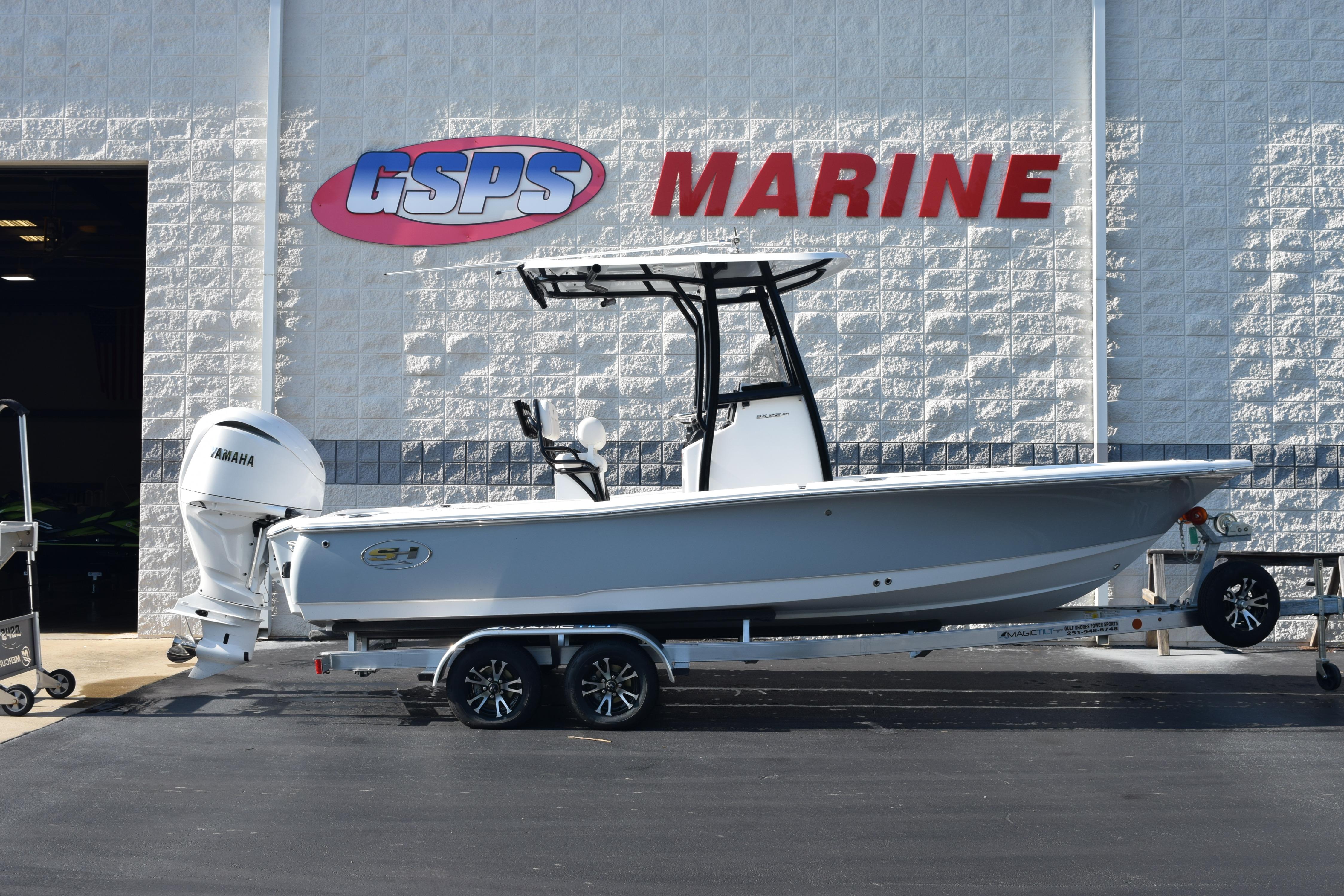 Sea Hunt BX 22 BR 2026 Sea Hunt BX 22 BR boat on trailer at GSPS Marine dealership.