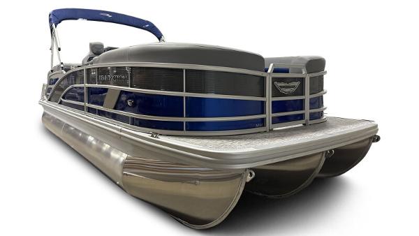 Bennington 22 MFB 2025 Bennington 22 MFB pontoon boat with sleek design and blue accents.