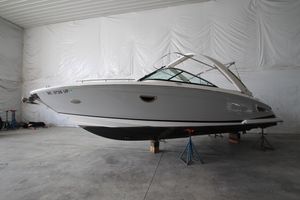 Regal 2800 Bowrider 2021 Regal 2800 Bowrider boat in indoor storage on stands.