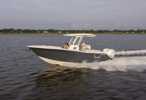 Sea Fox 268 C 2026 Sea Fox 268 C boat cruising on a calm lake.