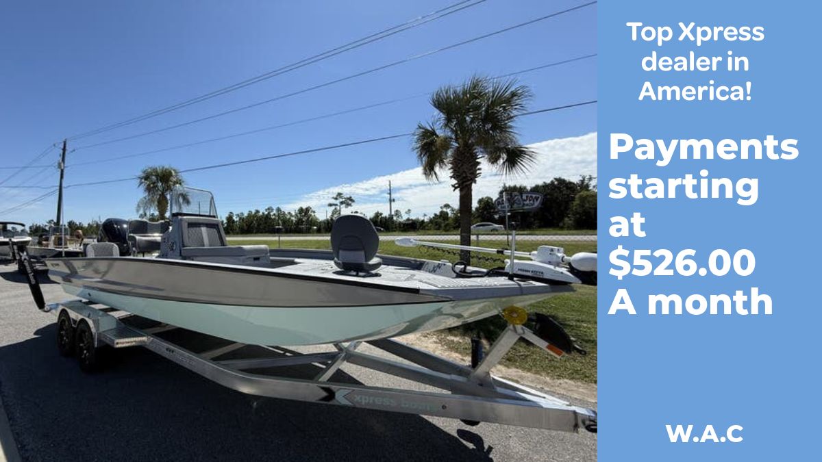 Xpress X23B Bay Lounge 2026 Xpress X23B Bay Lounge boat on trailer, financing available from $526/month.