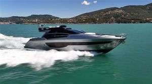 Riva 76' Perseo Super Luxury Riva 76' Perseo Super yacht cruising on turquoise waters, 2022 model.