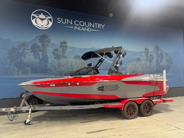 Axis A22 2021 Axis A22 boat on trailer at Sun Country Inland showroom.