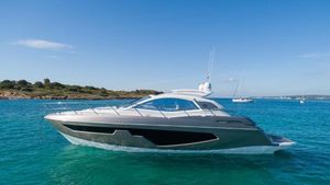 Sessa Marine C44 Cruiser 2019 Sessa Marine C44 Cruiser yacht on clear blue water, sunny day.