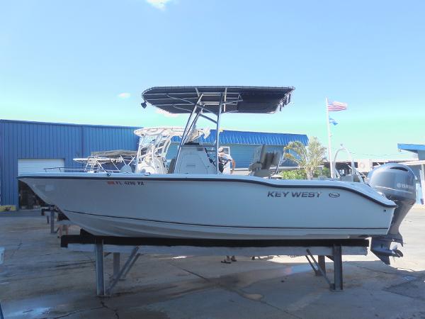 Key West 219 FS 2015 Key West 219 FS boat on display at a marina.