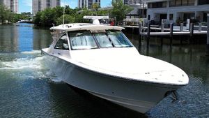 Grady-White Freedom 375 2017 Grady-White Freedom 375 boat cruising in a scenic waterfront setting.