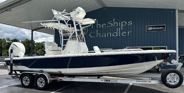 Pathfinder 2600 TRS 2025 Pathfinder 2600 TRS boat on trailer at The Ships Chandler dealership.