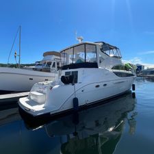 Meridian 459 Motoryacht 2008 Meridian 459 Motoryacht docked under clear blue sky.