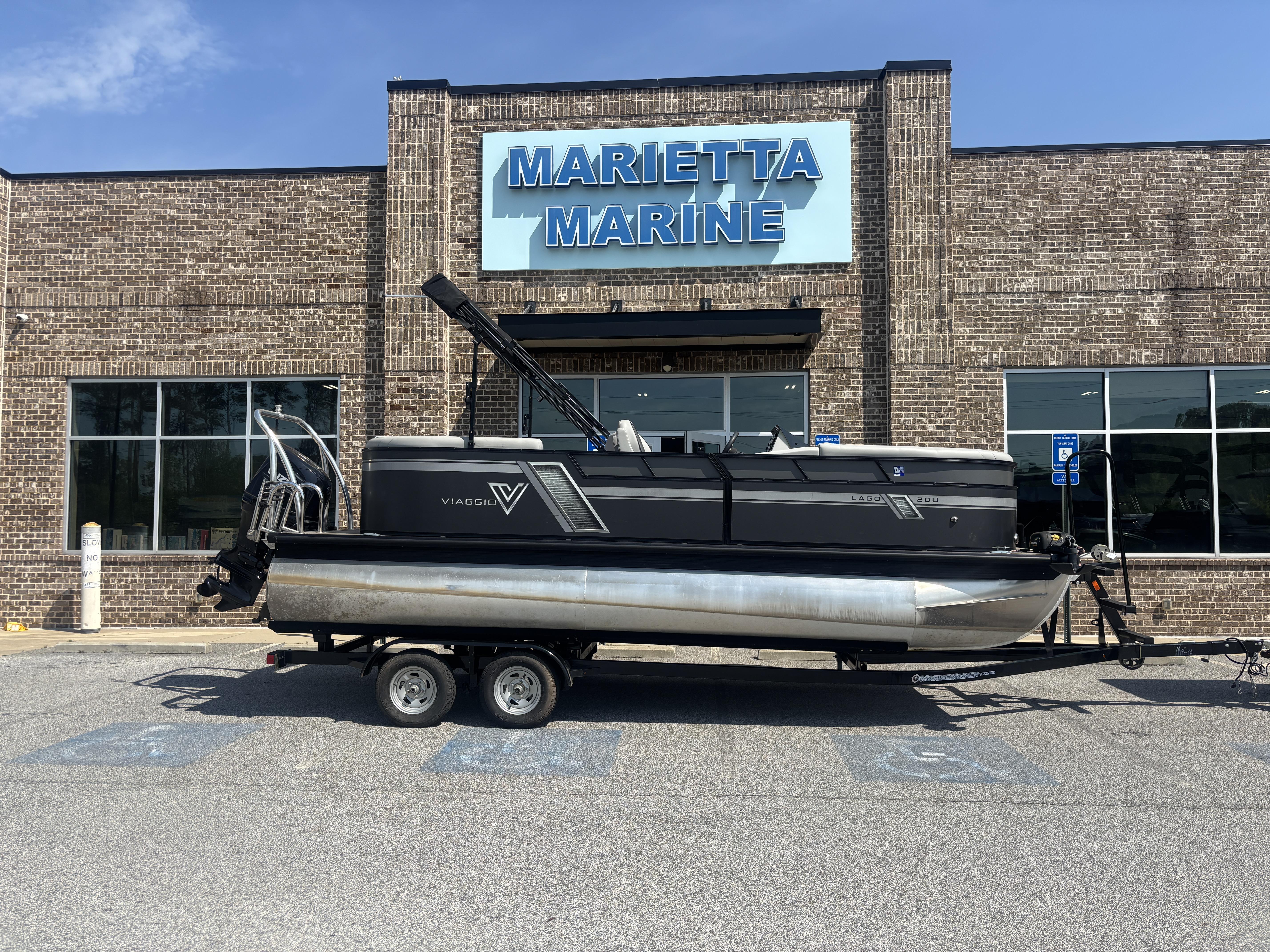 2022 Viaggio Lago 20U Sport Toon TT w/Suzuki 115HP - 4-Stroke Engine and MMT Trailer