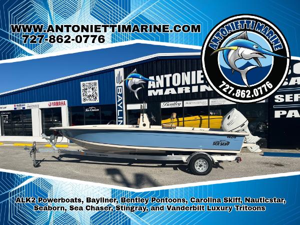 Carolina Skiff EV218 CENTER CONSOLE SKIFF 2025 Carolina Skiff EV218 Center Console Skiff at Antonietti Marine dealership.