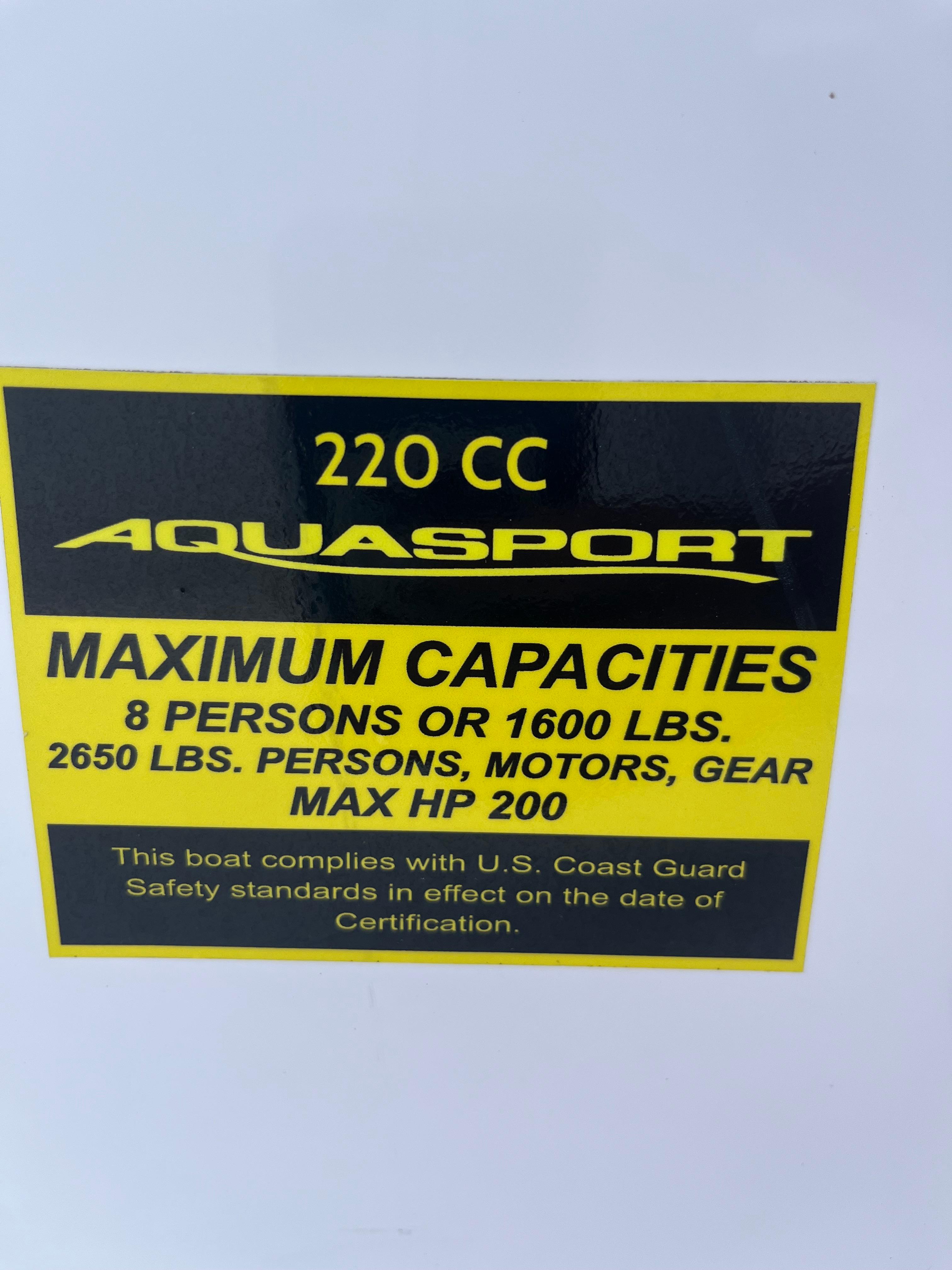 2024 Aquasport 2200 Dual Console