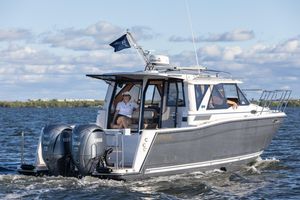 Cutwater C-288 C 2026 Cutwater C-288 C boat cruising on water with Yamaha engines.