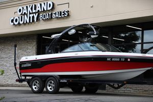 Malibu 21 vRide 2008 Malibu 21 vRide boat on trailer at Oakland County Boat Sales.