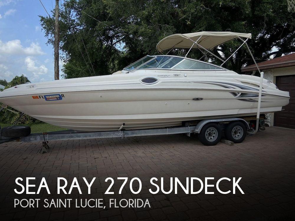 Sea Ray 270 Sundeck 2002 Sea Ray 270 Sundeck for sale in Port Saint Lucie, FL