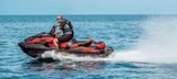 2019 Sea-Doo RXT-X 300 jet ski speeding on open water.