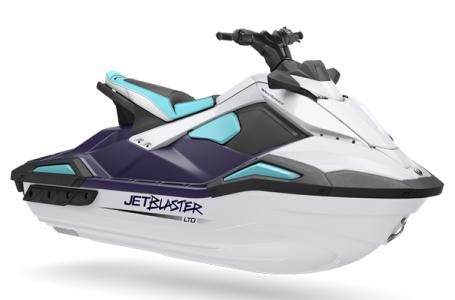 Yamaha Boats JB LTD 3 PU/WH JB1050C-B 25 2025 Yamaha JetBlaster LTD jet ski in white and purple, model JB1050C-B 25.