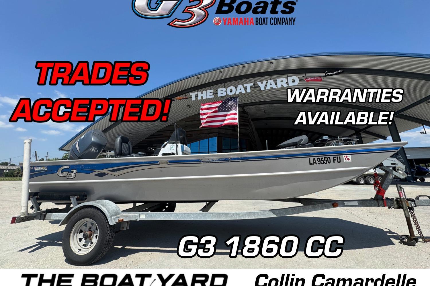G3 1860 CC 2009 G3 1860 CC boat on trailer, trades accepted, warranties available, displayed at The Boat Yard.