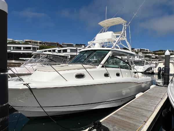 Boston Whaler 345 Conquest 2021 Boston Whaler 345 Conquest docked at marina.