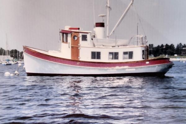 Lord Nelson Victory 37 1988 Lord Nelson Victory 37 boat on calm water.