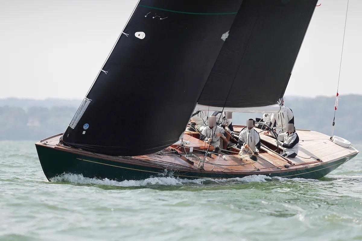 Spirit Yachts Racing 52D Sailing yacht Spirit Yachts Racing 52D, 2017 model, gliding on water with crew.