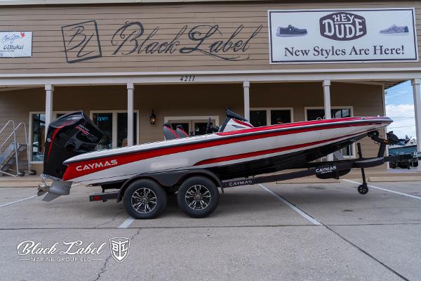 Caymas CX 19 2024 Caymas CX 19 boat on trailer outside Black Label Marine Group.