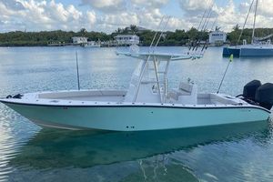 Conch 30 2019 Conch 30 boat on calm water with scenic background.