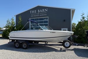 Cobalt 220S 2017 Cobalt 220S boat on trailer at Elk Rapids Marina.
