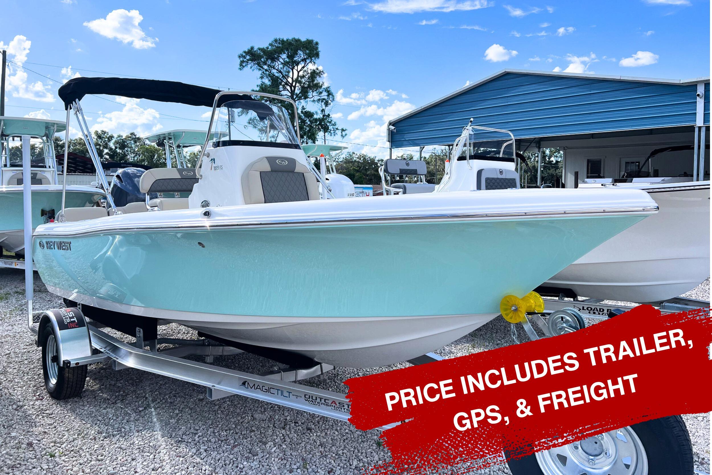 Key West 189 FS 2026 Key West 189 FS boat with trailer, GPS, and freight included.