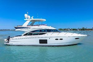 Princess 56 Luxury 2017 Princess 56 yacht cruising on clear blue waters.