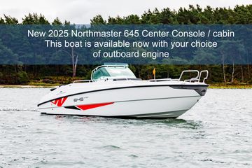 2025 Northmaster 645 center console with cabin