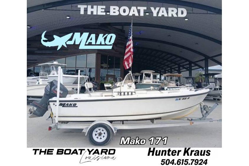 Mako 171 Center Console 2001 Mako 171 Center Console boat on trailer at The Boat Yard.