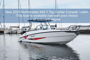 Northmaster 645 T Top center console with cabin 2025 Northmaster 645 T Top center console boat with cabin, available with customizable outboard engine.