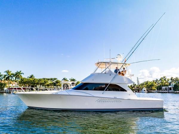 Viking 52 Convertible Viking 52 - Heyca I - Port side profile on water